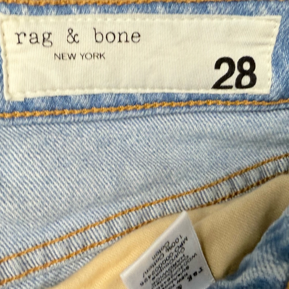 Rag & Bone Maya High-Rise Ankle Straight Jeans Button Fly - Picture 7 of 9